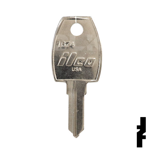 Uncut Key Blank | Cyber Lock, Treadway Key | 1674 Office Furniture-Mailbox Key Ilco