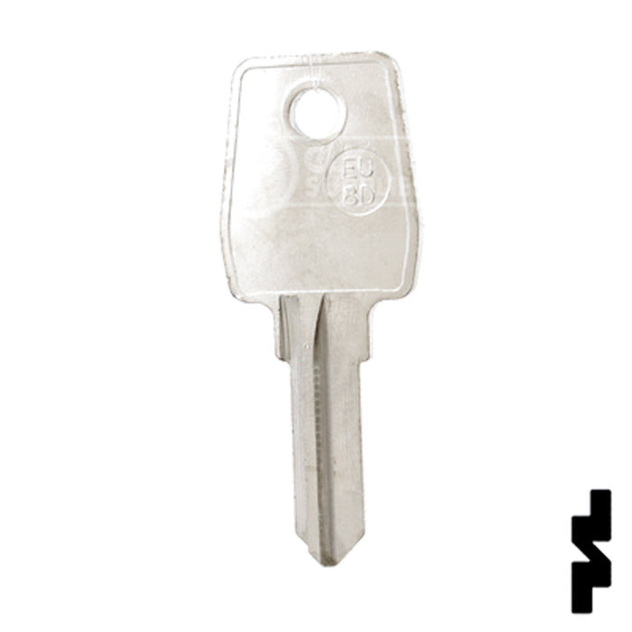 Uncut Key Blank | Euro | EU-8D Office Furniture-Mailbox Key JMA USA