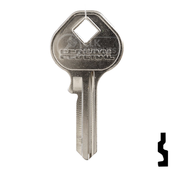 Uncut Key Blank | Federal | BD228 Office Furniture-Mailbox Key Framon Manufacturing Company, Inc