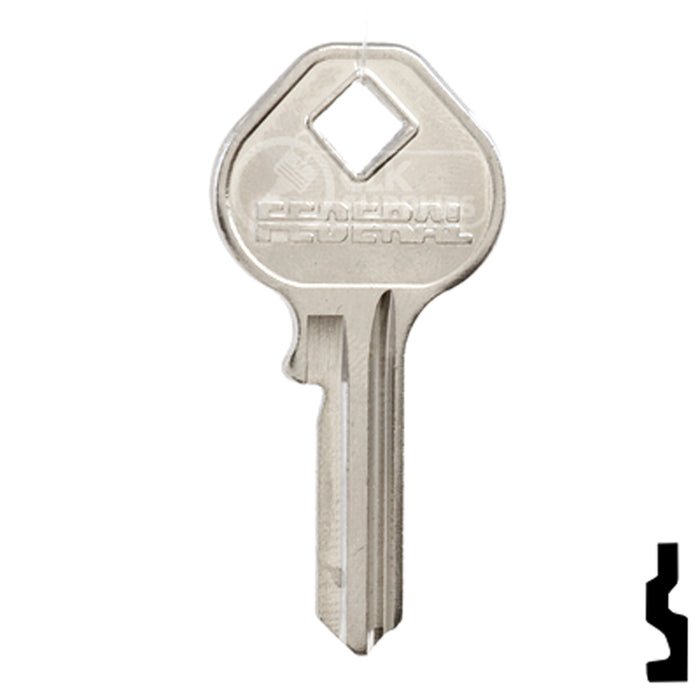 Uncut Key Blank | Federal | BD228 Office Furniture-Mailbox Key Framon Manufacturing Company, Inc