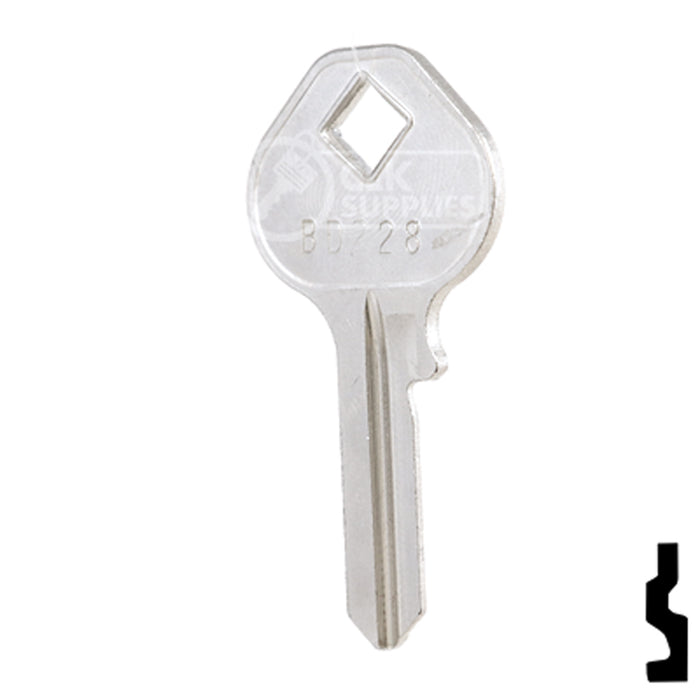 Uncut Key Blank | Federal | BD228 Office Furniture-Mailbox Key Framon Manufacturing Company, Inc