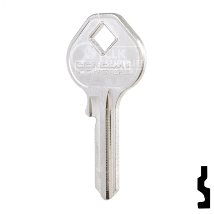 Uncut Key Blank | Federal | BD228 Office Furniture-Mailbox Key Framon Manufacturing Company, Inc