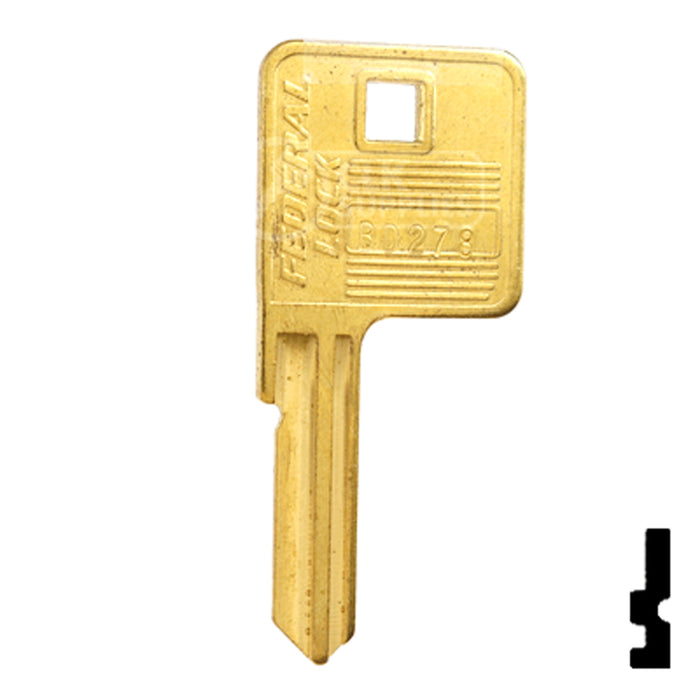 Uncut Key Blank | Federal | BD278 Office Furniture-Mailbox Key Framon Manufacturing Company, Inc