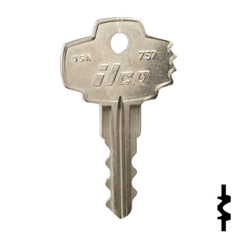 Uncut Key Blank | Fort | 757 Office Furniture-Mailbox Key Ilco