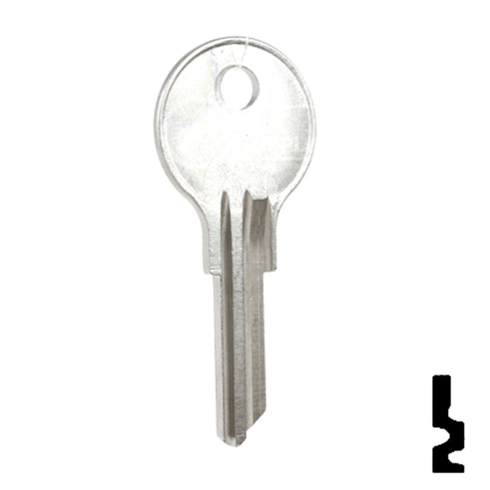 Uncut Key Blank | Fort | L1054G, FR2 Office Furniture-Mailbox Key Ilco