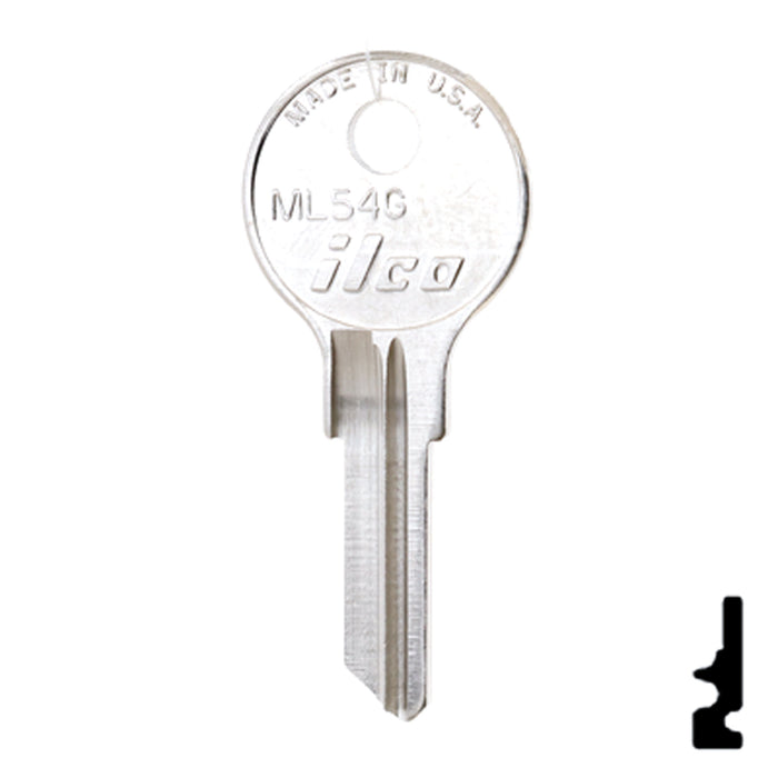 Uncut Key Blank | Fort | ML54G Office Furniture-Mailbox Key Ilco