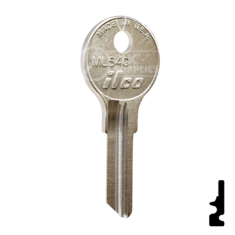 Uncut Key Blank | Fort | ML54G Office Furniture-Mailbox Key Ilco