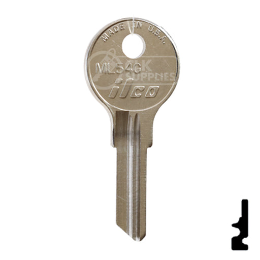 Uncut Key Blank | Fort | ML54G Office Furniture-Mailbox Key Ilco