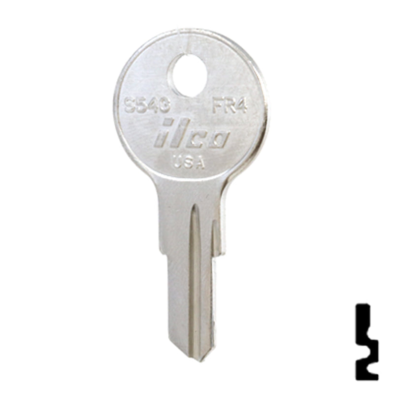 Uncut Key Blank | Fort | S54G Office Furniture-Mailbox Key Ilco