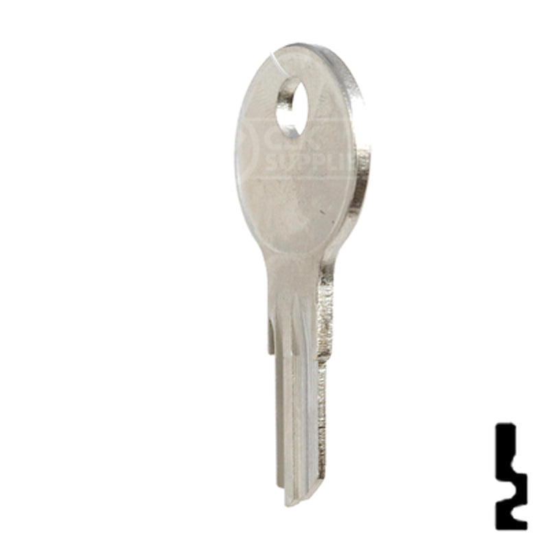 Uncut Key Blank | Fort | S54G Office Furniture-Mailbox Key Ilco