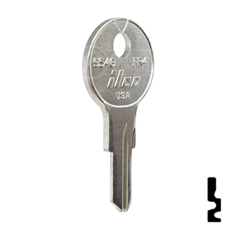 Uncut Key Blank | Fort | S54G Office Furniture-Mailbox Key Ilco