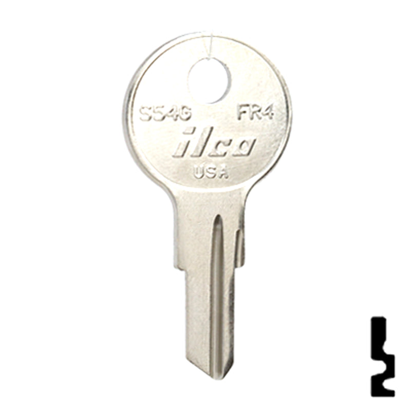Uncut Key Blank | Fort | S54G Office Furniture-Mailbox Key Ilco