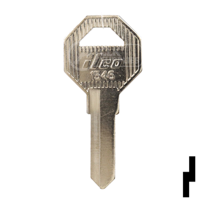 Uncut Key Blank | Gas Cap | 1546 Office Furniture-Mailbox Key Ilco
