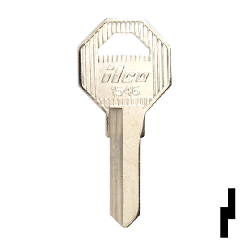 Uncut Key Blank | Gas Cap | 1546 Office Furniture-Mailbox Key Ilco