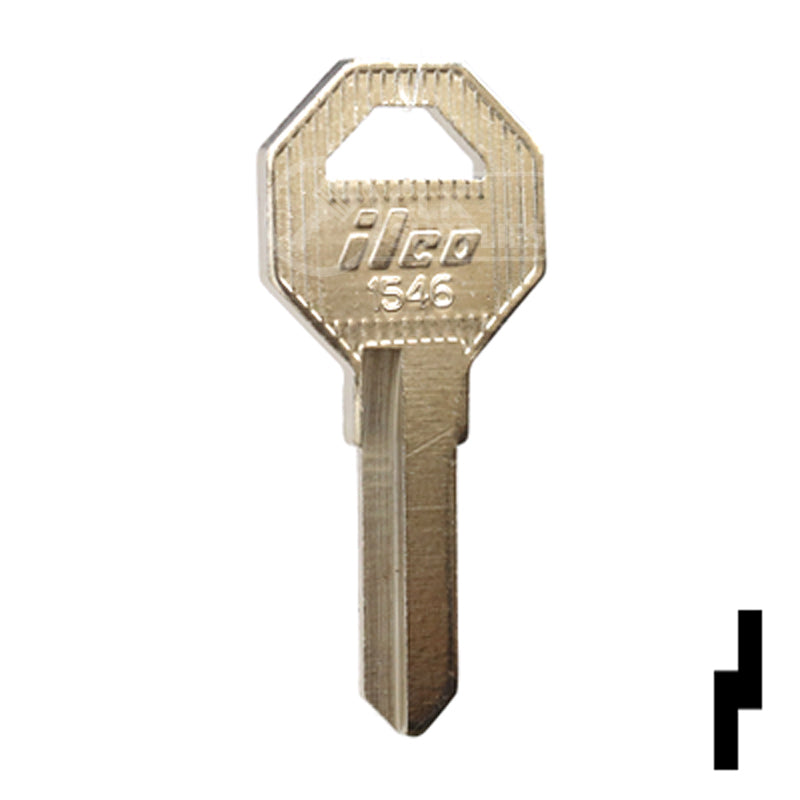 Uncut Key Blank | Gas Cap | 1546 Office Furniture-Mailbox Key Ilco