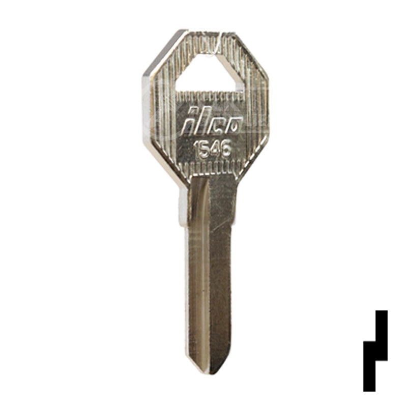 Uncut Key Blank | Gas Cap | 1546 Office Furniture-Mailbox Key Ilco