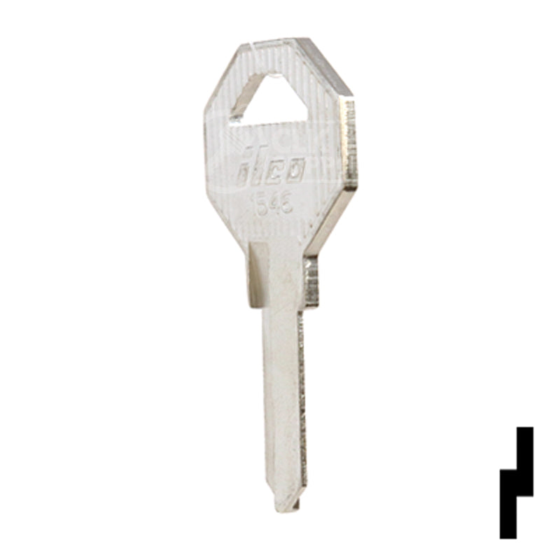 Uncut Key Blank | Gas Cap | 1546 Office Furniture-Mailbox Key Ilco