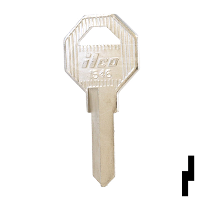 Uncut Key Blank | Gas Cap | 1546 Office Furniture-Mailbox Key Ilco