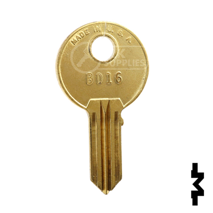 Uncut Key Blank | Grumman | BD16 Office Furniture-Mailbox Key Framon Manufacturing Company, Inc