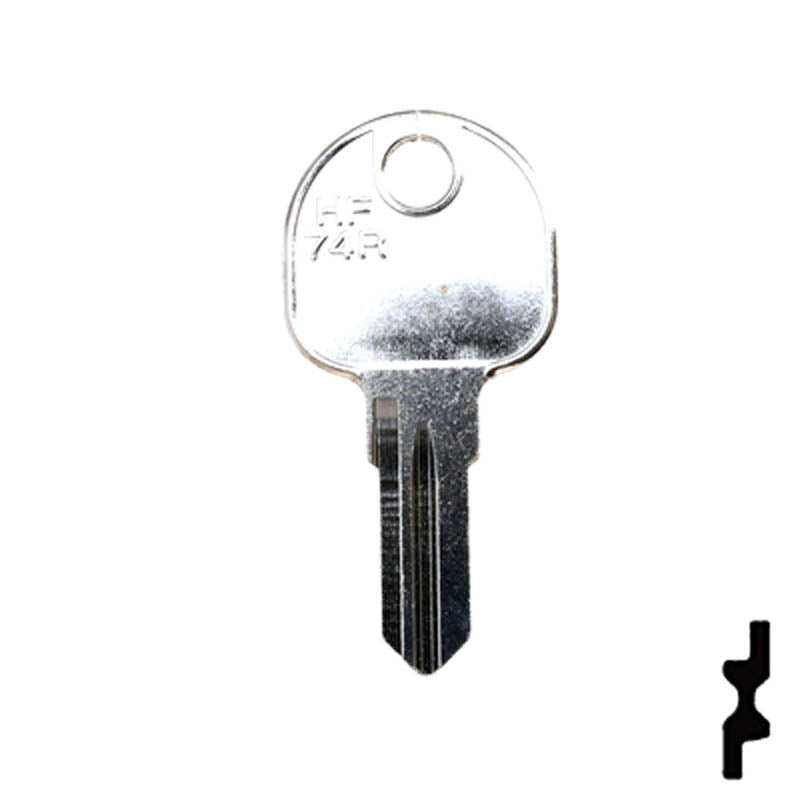Uncut Key Blank | Hafele | HF74R Office Furniture-Mailbox Key Ilco