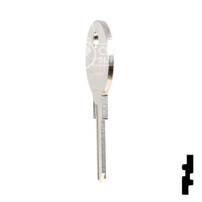 Uncut Key Blank | Hafele | HF75R, SI Office Furniture-Mailbox Key Ilco