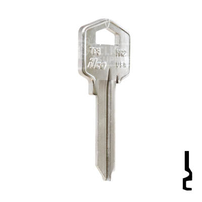 Uncut Key Blank | Harloc, Tesa | TE3, HR2 Office Furniture-Mailbox Key Ilco