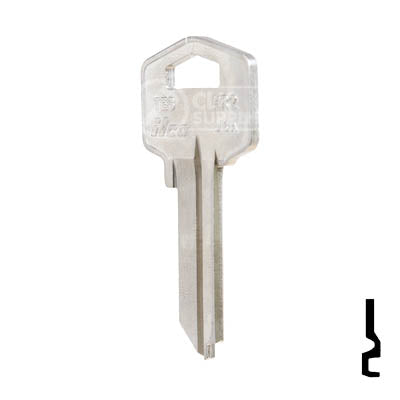 Uncut Key Blank | Harloc, Tesa | TE3, HR2 Office Furniture-Mailbox Key Ilco