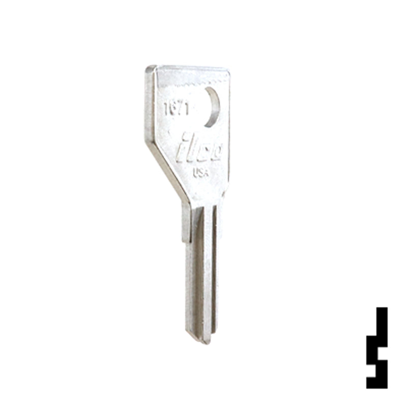 Uncut  Key Blank | Hickory, First Watch | 1671 Office Furniture-Mailbox Key Ilco
