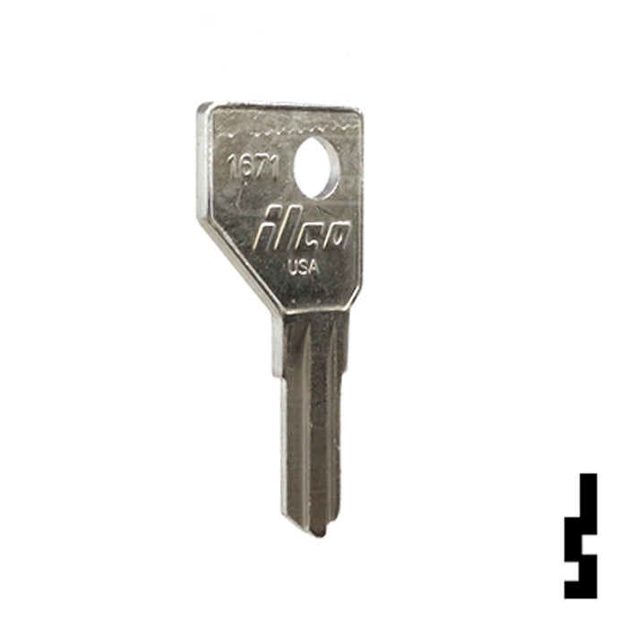 Uncut  Key Blank | Hickory, First Watch | 1671 Office Furniture-Mailbox Key Ilco