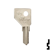 Uncut  Key Blank | Hickory, First Watch | 1671 Office Furniture-Mailbox Key Ilco