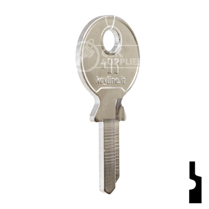 Uncut Key Blank | Huwil, Hafele | BD226 Office Furniture-Mailbox Key Framon Manufacturing Company, Inc