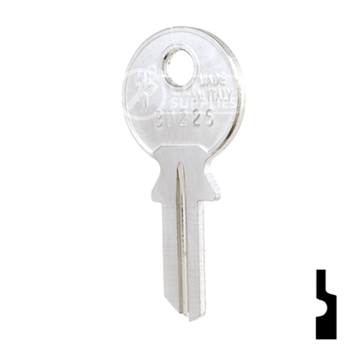 Uncut Key Blank | Huwil, Hafele | BD226 Office Furniture-Mailbox Key Framon Manufacturing Company, Inc