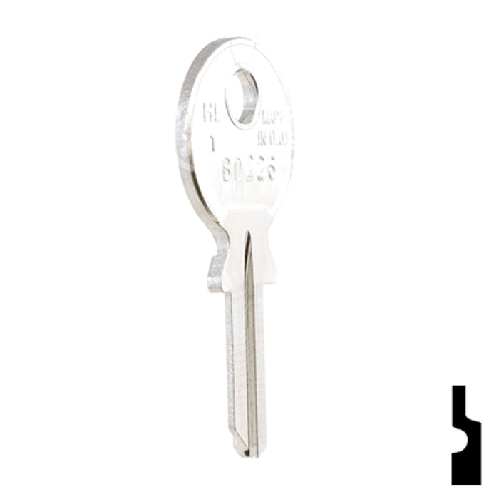 Uncut Key Blank | Huwil, Hafele | BD226 Office Furniture-Mailbox Key Framon Manufacturing Company, Inc