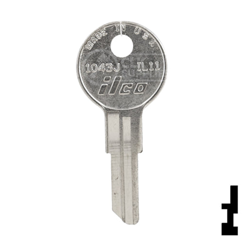 Uncut Key Blank | Illinios | 1043J, IL11 Office Furniture-Mailbox Key Ilco