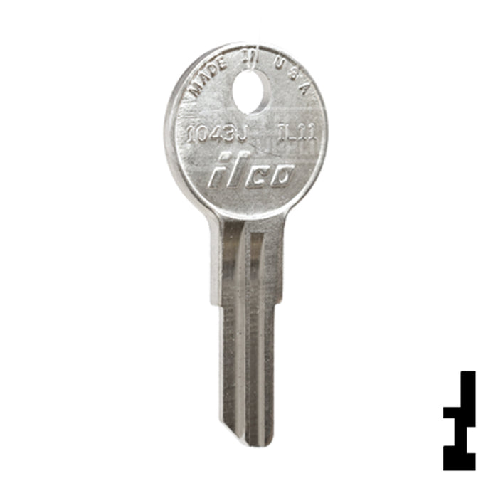 Uncut Key Blank | Illinios | 1043J, IL11 Office Furniture-Mailbox Key Ilco