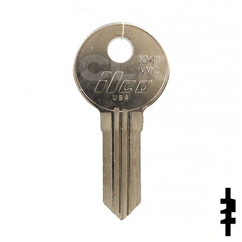 Uncut Key Blank | Illinois | 1041WC Office Furniture-Mailbox Key Ilco