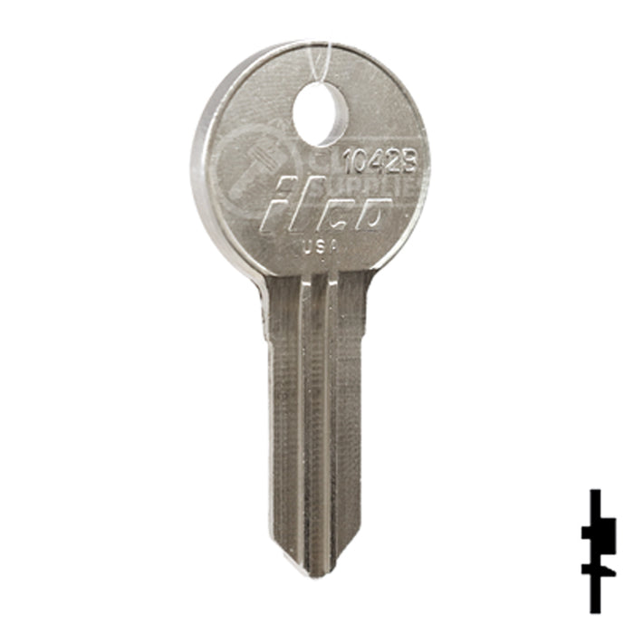 Uncut Key Blank | Illinois | 1042B Office Furniture-Mailbox Key Ilco