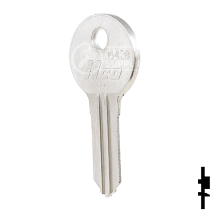 Uncut Key Blank | Illinois | 1042B Office Furniture-Mailbox Key Ilco