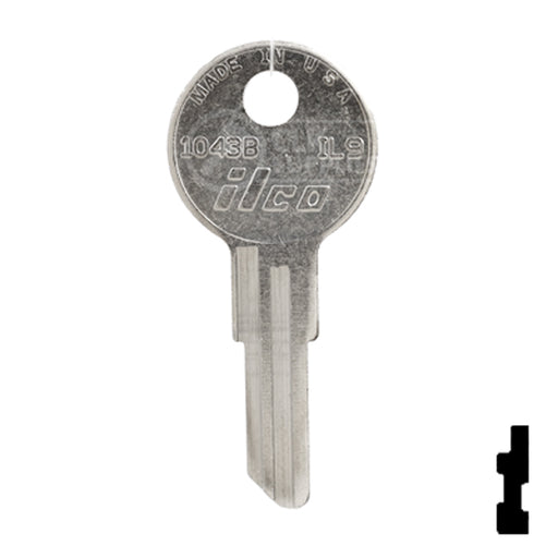 Uncut Key Blank | Illinois | 1043B, IL9 Office Furniture-Mailbox Key Ilco