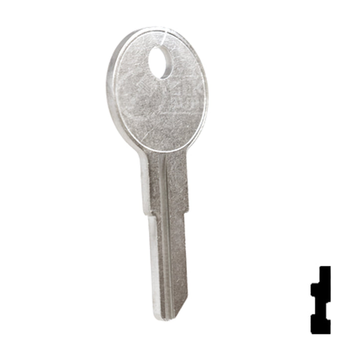 Uncut Key Blank | Illinois | 1043B, IL9 Office Furniture-Mailbox Key Ilco