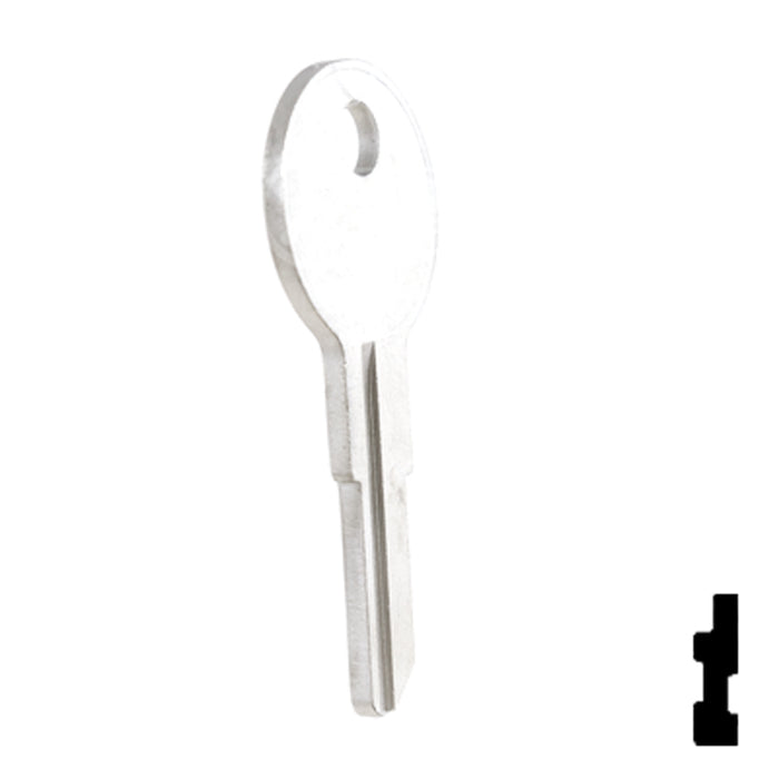 Uncut Key Blank | Illinois | 1043B, IL9 Office Furniture-Mailbox Key Ilco