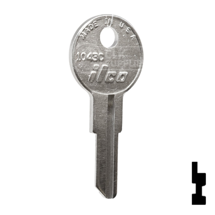 Uncut Key Blank | Illinois | 1043C Office Furniture-Mailbox Key Ilco