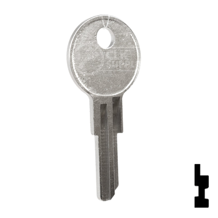 Uncut Key Blank | Illinois | 1043C Office Furniture-Mailbox Key Ilco