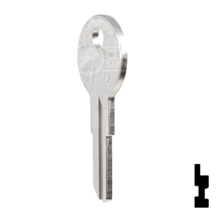 Uncut Key Blank | Illinois | 1043C Office Furniture-Mailbox Key Ilco