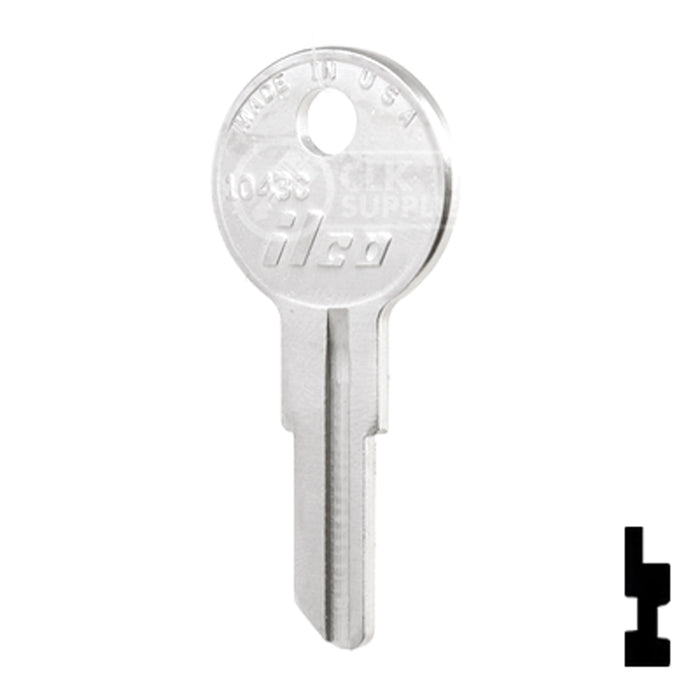 Uncut Key Blank | Illinois | 1043C Office Furniture-Mailbox Key Ilco