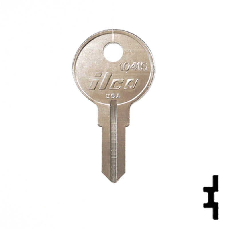 Uncut Key Blank | Illinois | O1007RG 1041S Office Furniture-Mailbox Key Ilco