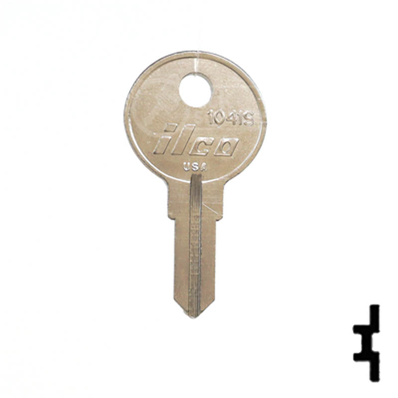 Uncut Key Blank | Illinois | O1007RG 1041S Office Furniture-Mailbox Key Ilco