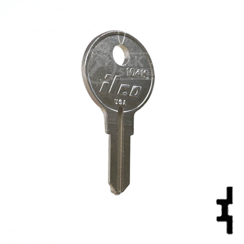 Uncut Key Blank | Illinois | O1007RG 1041S Office Furniture-Mailbox Key Ilco