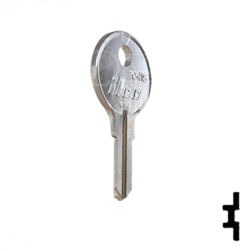 Uncut Key Blank | Illinois | O1007RG 1041S Office Furniture-Mailbox Key Ilco