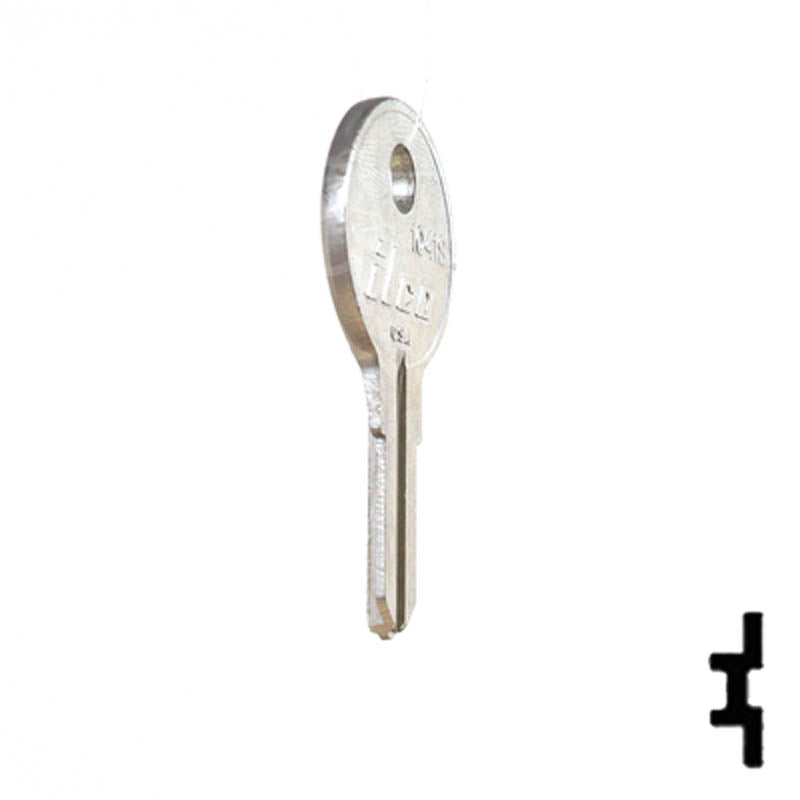 Uncut Key Blank | Illinois | O1007RG 1041S Office Furniture-Mailbox Key Ilco